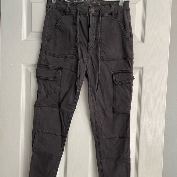 American Eagle Outfitters Jeans Black American Eagle Cargo Pants